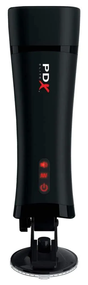 PDX Elite Dirty Talk Stroker - Interaktiver Masturbator Hautfarben hell/Schwarz PDX Elite Dirty Talk Stroker - Interaktiver Masturbator Hautfarben hell/Schwarz