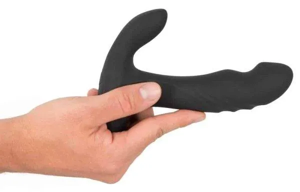 Rebel Prostatastimulator mit 3 Funktionen Schwarz, Silber Rebel Prostatastimulator mit 3 Funktionen Schwarz, Silber