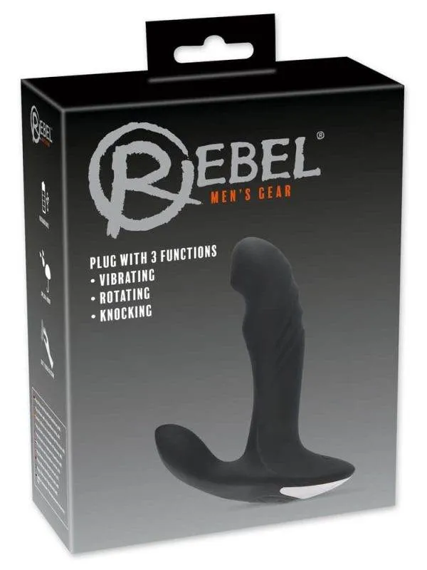 05938690000_verp Rebel Prostatastimulator mit 3 Funktionen Schwarz, Silber