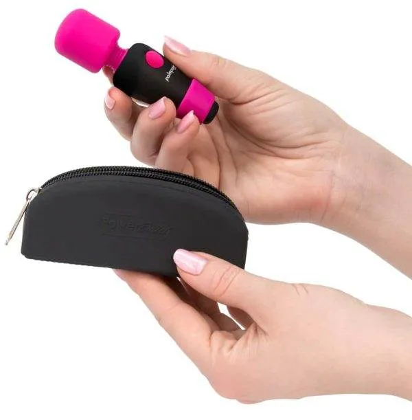 palmpower Mini - Handlicher Massagestab mit großem Kopf Pink/Schwarz palmpower Mini - Handlicher Massagestab mit großem Kopf Pink/Schwarz