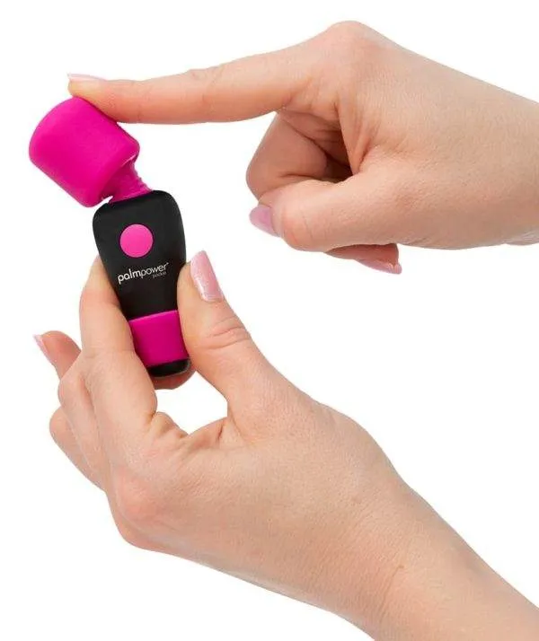 palmpower Mini - Handlicher Massagestab mit großem Kopf Pink/Schwarz palmpower Mini - Handlicher Massagestab mit großem Kopf Pink/Schwarz