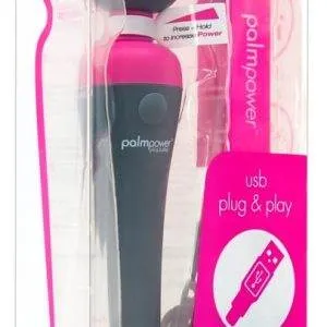 palmpower Massagestab Powerbank Grau/Pink