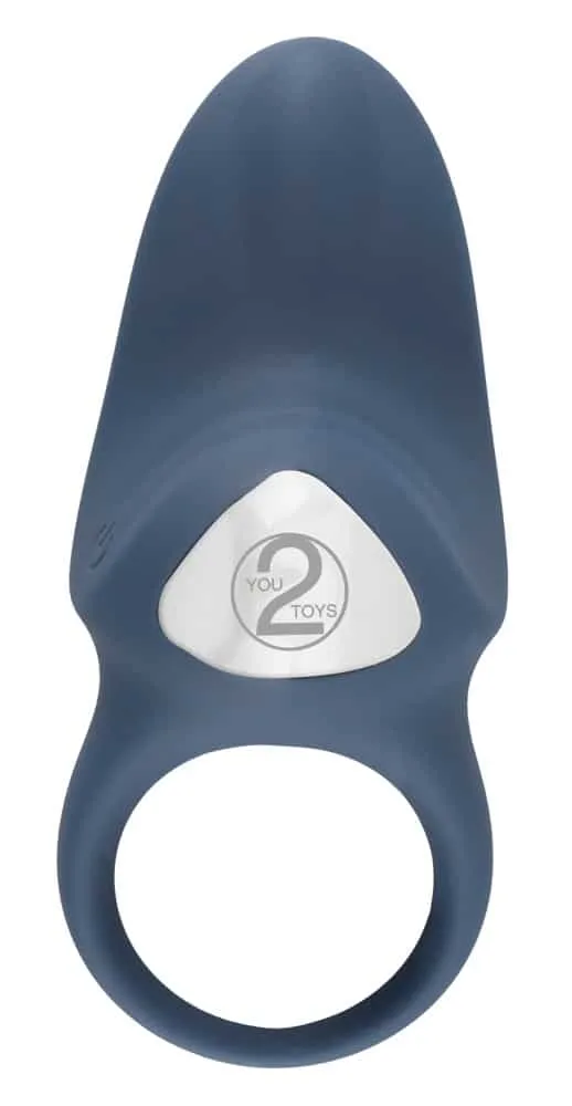 You2Toys Vibro-Penisring mit 10 Modi Blau/Silber
