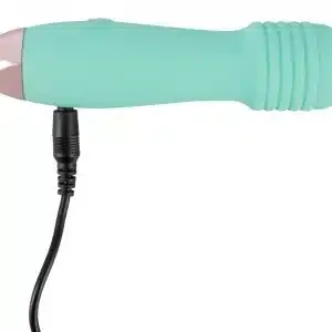 Cuties Mini Vibrator - 7 Vibrationsmodi, weiche Oberfläche, wasserdicht, wiederaufladbar Grün/Rosegold Cuties Mini Vibrator - 7 Vibrationsmodi, weiche Oberfläche, wasserdicht, wiederaufladbar Grün/Rosegold – Bild 5
