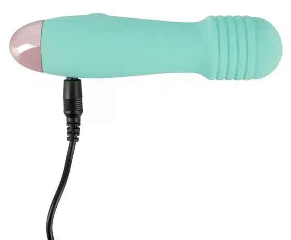 Cuties Mini Vibrator - 7 Vibrationsmodi, weiche Oberfläche, wasserdicht, wiederaufladbar Grün/Rosegold Cuties Mini Vibrator - 7 Vibrationsmodi, weiche Oberfläche, wasserdicht, wiederaufladbar Grün/Rosegold