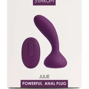 SVAKOM Julie Violet - Ergonomischer Prostata-Massager Lila/Gold