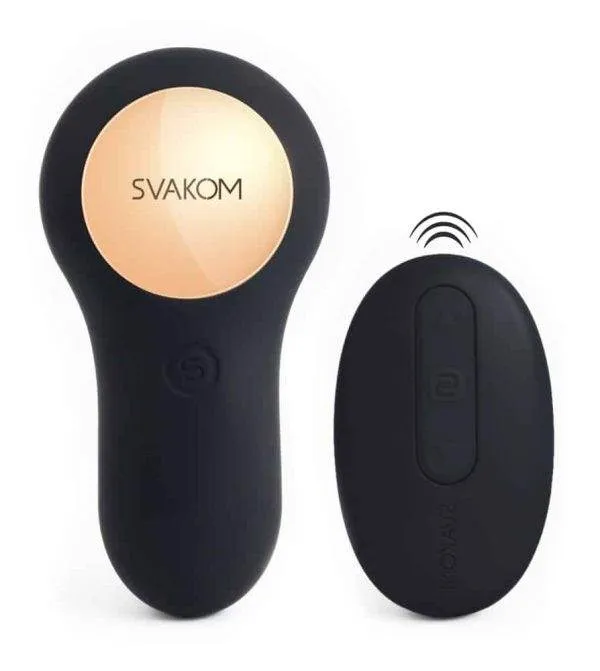 SVAKOM Vick Black - Prostata & Perineum Vibrator Schwarz/Gold SVAKOM Vick Black - Prostata & Perineum Vibrator Schwarz/Gold
