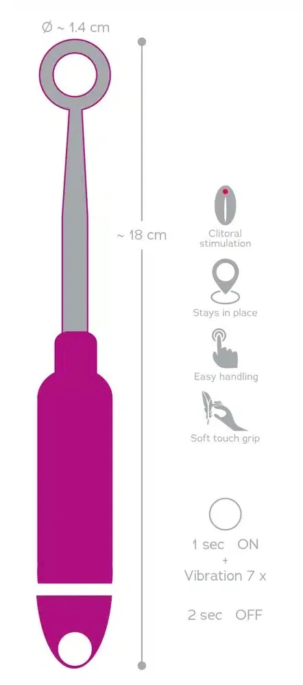 You2Toys Klitorisvibrator - Punktgenaue Stimulation, 7 Vibrationsmodi Beere/Silber You2Toys Klitorisvibrator - Punktgenaue Stimulation, 7 Vibrationsmodi Beere/Silber
