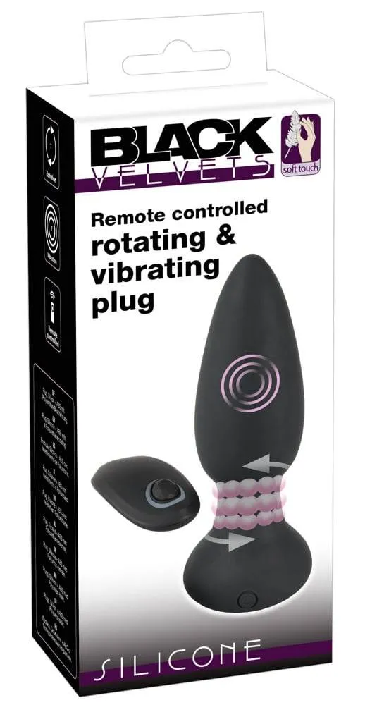 05964260000_verp Black Velvets Analplug mit 7 Rotationsmodi