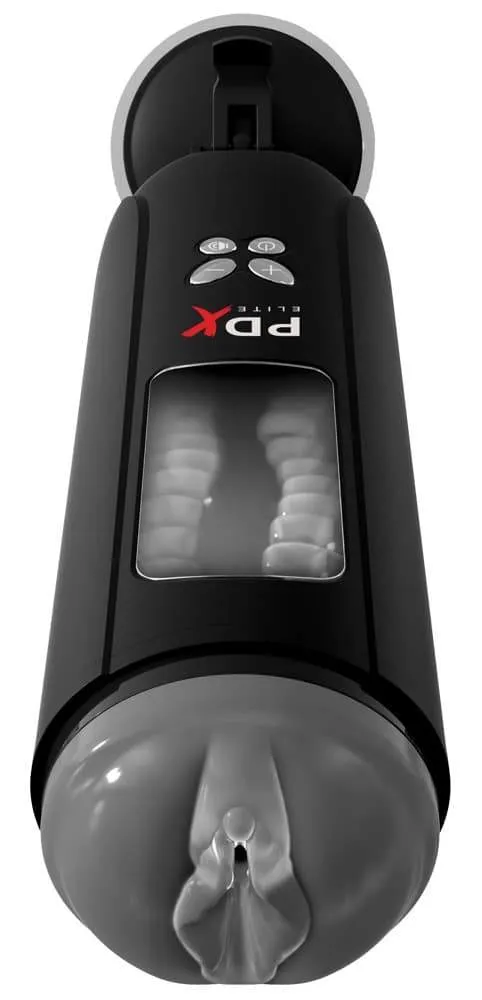 PDX Elite Masturbator mit Soundfunktion Schwarz/Transparent PDX Elite Masturbator mit Soundfunktion Schwarz/Transparent