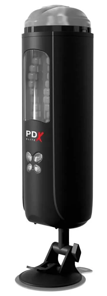 PDX Elite Masturbator mit Soundfunktion Schwarz/Transparent PDX Elite Masturbator mit Soundfunktion Schwarz/Transparent
