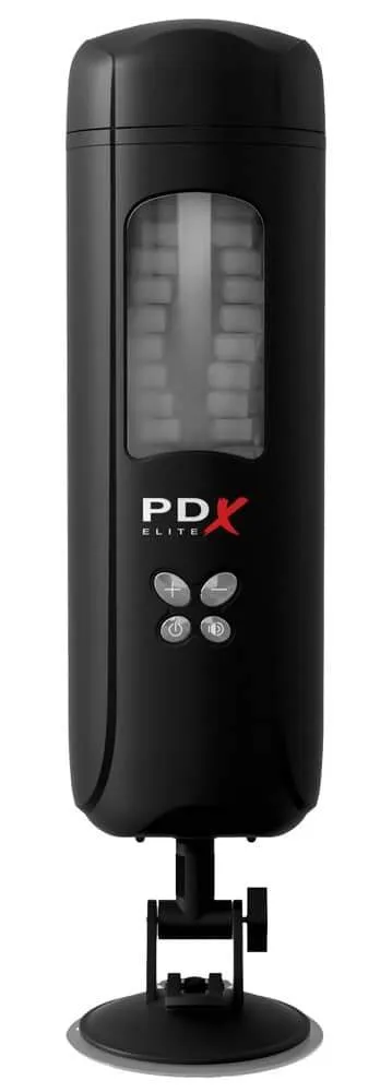 PDX Elite Masturbator mit Soundfunktion Schwarz/Transparent PDX Elite Masturbator mit Soundfunktion Schwarz/Transparent