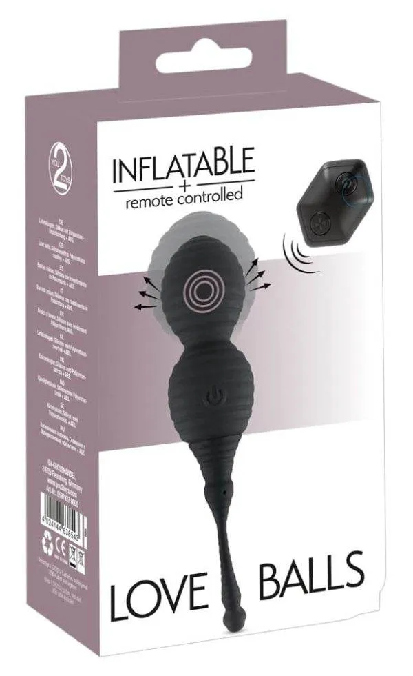 RC Love Balls - Vibrokugel-Duo mit Pump-Funktion