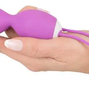 Sweet Smile Vibrokugel-Duo | G-Punkt-Stimulation | 10 Vibrationsmodi | Rotationsmodus | Wiederaufladbar Lila/Weiß Sweet Smile Vibrokugel-Duo | G-Punkt-Stimulation | 10 Vibrationsmodi | Rotationsmodus | Wiederaufladbar Lila/Weiß – Bild 4