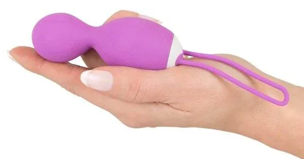 Sweet Smile Vibrokugel-Duo | G-Punkt-Stimulation | 10 Vibrationsmodi | Rotationsmodus | Wiederaufladbar Lila/Weiß Sweet Smile Vibrokugel-Duo | G-Punkt-Stimulation | 10 Vibrationsmodi | Rotationsmodus | Wiederaufladbar Lila/Weiß