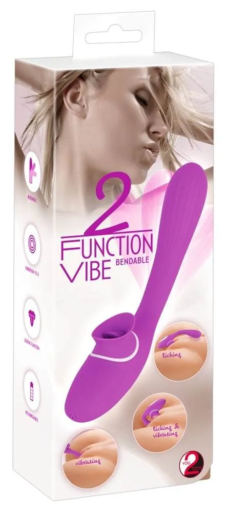 05982080000_verp You2Toys - FlexiVibe: Rabbitvibrator mit Leckfunktion Lila/Weiß