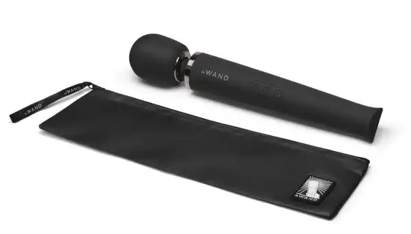 le Wand Massagestab - Großer Massagekopf, 20 Vibrationsmodi Black