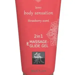HOT Shiatsu Gel 2in1 Erdbeerduft 200ml Erdbeere (200 ml)