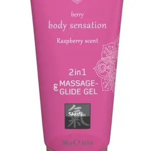 HOT Shiatsu - Himbeer Massage & Gleitgel Himbeere (200 ml)