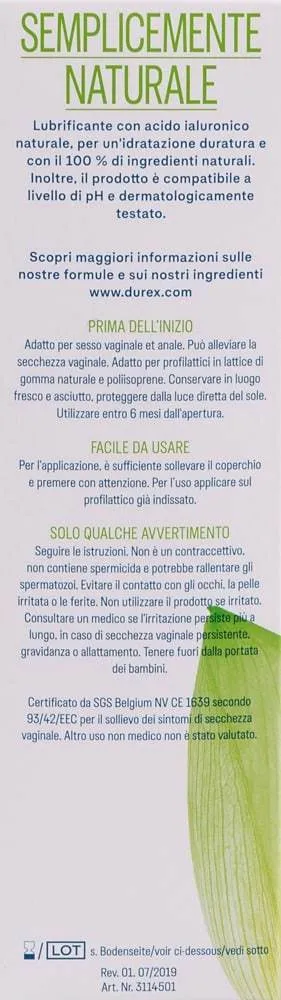 Durex Naturals Gleitgel - Sanft & Natürlich (100 ml) Durex Naturals Gleitgel - Sanft & Natürlich (100 ml)