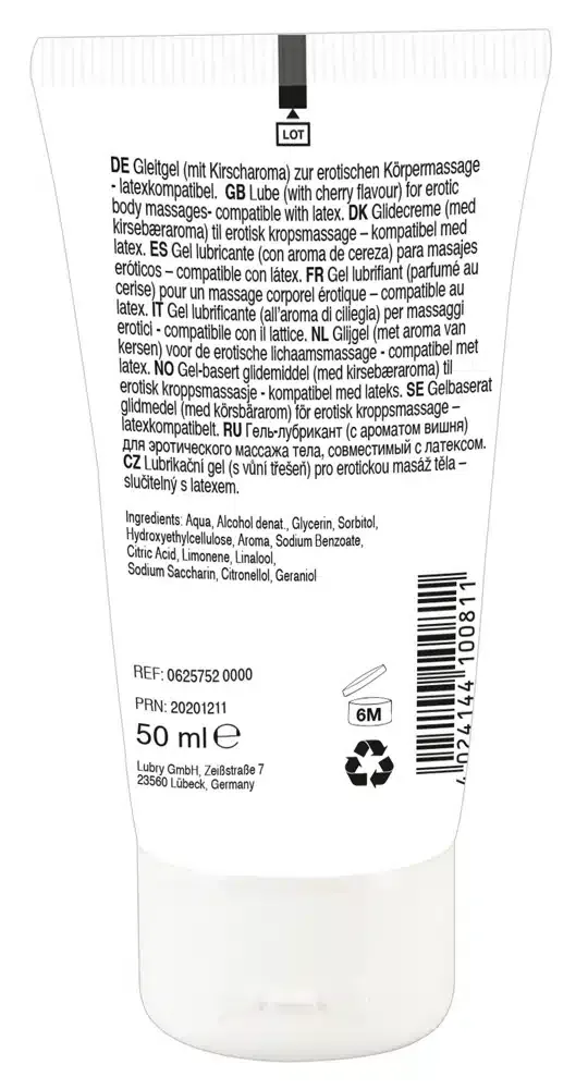 Lick it! Kirschgel für erotische Massagen Kirsche (50 ml)