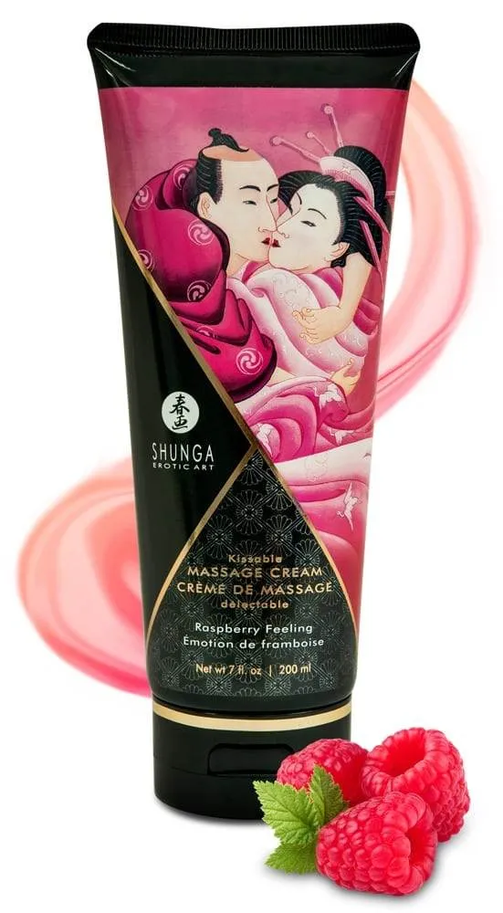 06276070000_nor_a Shunga Kissable Massage Cream - Himbeer Feeling Raspberry Feeling (200 ml)