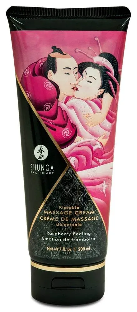 Shunga Kissable Massage Cream - Himbeer Feeling Raspberry Feeling (200 ml) Shunga Kissable Massage Cream - Himbeer Feeling Raspberry Feeling (200 ml)