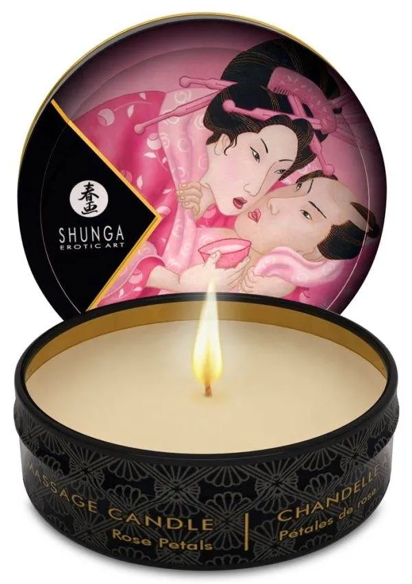 Shunga Luxus-Massagekerze Rosenduft Roses (30 ml)