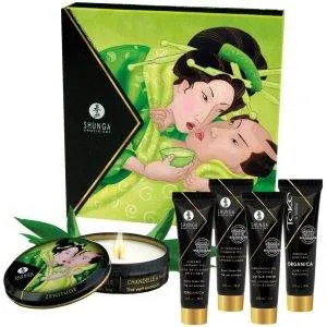 Shunga Geisha's Secret Set - Luxuriöse Miniaturen für sinnliche Massagen Exotic Green Tea Shunga Geisha's Secret Set - Luxuriöse Miniaturen für sinnliche Massagen Exotic Green Tea – Bild 1