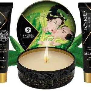 Shunga Geisha's Secret Set - Luxuriöse Miniaturen für sinnliche Massagen Exotic Green Tea Shunga Geisha's Secret Set - Luxuriöse Miniaturen für sinnliche Massagen Exotic Green Tea – Bild 2