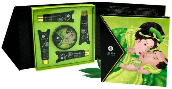 Shunga Geisha's Secret Set - Luxuriöse Miniaturen für sinnliche Massagen Exotic Green Tea Shunga Geisha's Secret Set - Luxuriöse Miniaturen für sinnliche Massagen Exotic Green Tea