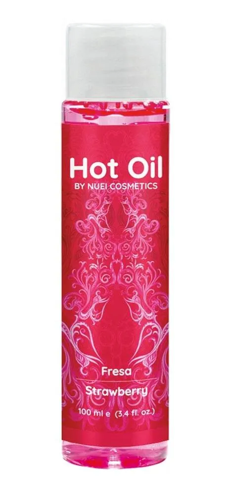 06285900000_nor_a NUEI Hot Oil Strawberry - Veganes Massageöl mit Ginseng-Extrakten (100 ml) Strawberry (100 ml)