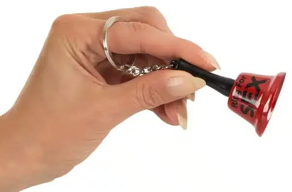 Bellify Metallischer Schlüsselanhänger Rot/Schwarz (1 Stück)