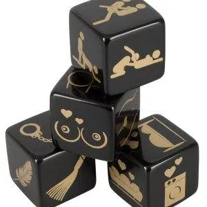 Erotic Dice Set - 4er Würfelset mit Motiv-Aufdruck (4 Stück) Erotic Dice Set - 4er Würfelset mit Motiv-Aufdruck (4 Stück) – Bild 2