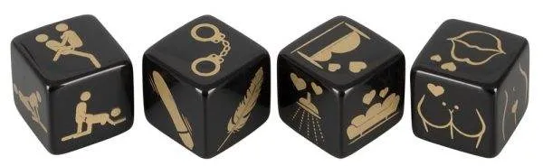 Erotic Dice Set - 4er Würfelset mit Motiv-Aufdruck (4 Stück) Erotic Dice Set - 4er Würfelset mit Motiv-Aufdruck (4 Stück)