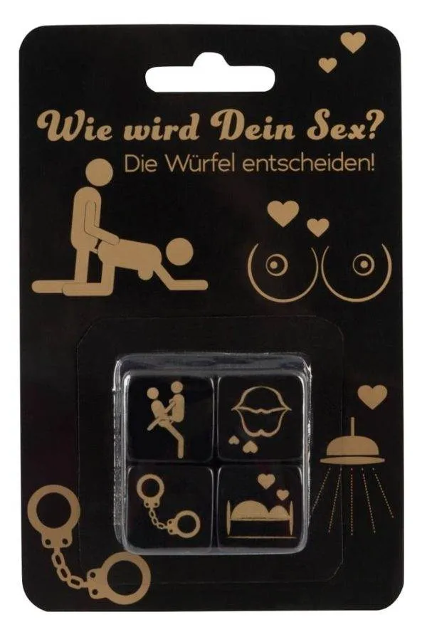 07003710000_verp Erotic Dice Set - 4er Würfelset mit Motiv-Aufdruck (4 Stück)