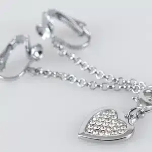 GlamourHeart Silberne Intimkette mit Strass-Herz (1 Stück) GlamourHeart Silberne Intimkette mit Strass-Herz (1 Stück) – Bild 3