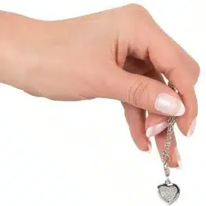 GlamourHeart Silberne Intimkette mit Strass-Herz (1 Stück) GlamourHeart Silberne Intimkette mit Strass-Herz (1 Stück) – Bild 5