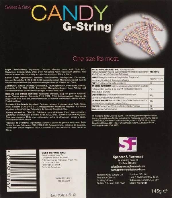 Spencer & Fleetwood Candy String - Zum Anknabbern! bunt (145 g) Spencer & Fleetwood Candy String - Zum Anknabbern! bunt (145 g)