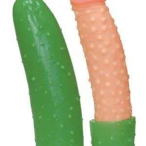 Spritz-Gurke - Naturdildo mit Noppen Spritz-Gurke - Naturdildo mit Noppen – Bild 2