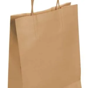 EcoPack: Braune Recycelte Papier Tragetasche - 26 x 12 x 31 cm - 250 Stück EcoPack: Braune Recycelte Papier Tragetasche - 26 x 12 x 31 cm - 250 Stück – Bild 3