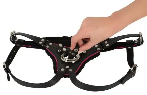 ZADO Trachten Strap-On schwarz-pink S-L ZADO Trachten Strap-On schwarz-pink S-L
