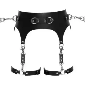 ZADO Bondage Strapsgurt - Leder, verstellbar, mit Fesseln S/M ZADO Bondage Strapsgurt - Leder, verstellbar, mit Fesseln S/M – Bild 5