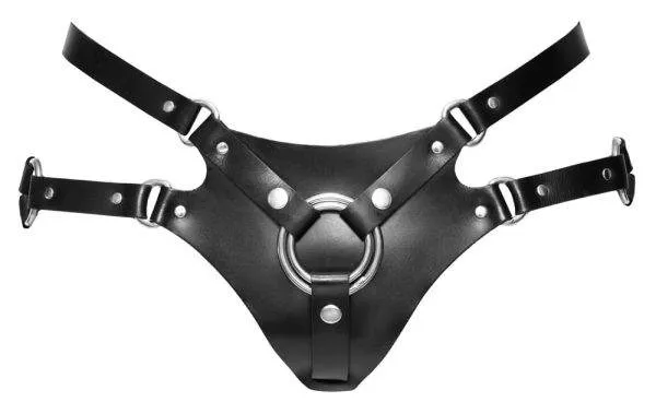 ZADO Leder Hüftgurt für Dildo/Vibrator 2XL ZADO Leder Hüftgurt für Dildo/Vibrator 2XL