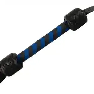 ZADO Leder-Flogger, hochwertig & edel schwarz/royalblau ZADO Leder-Flogger, hochwertig & edel schwarz/royalblau – Bild 3