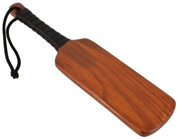 ZADO Spanking Paddle - Massives Vollholz, schöne Maserung braun/schwarz