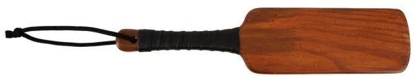 ZADO Spanking Paddle - Massives Vollholz, schöne Maserung braun/schwarz