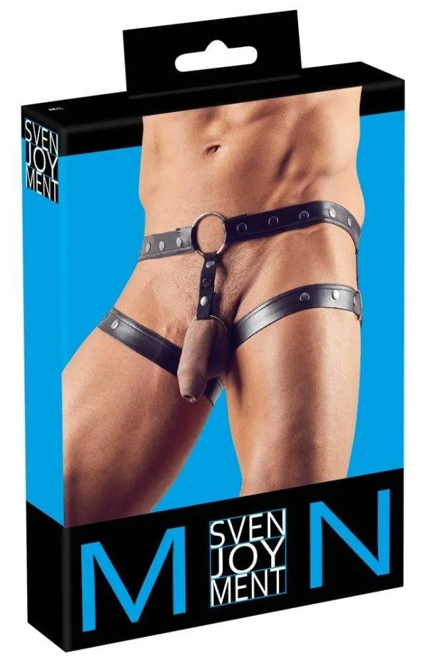 21002661171_verp Svenjoyment Herren Gurt mit Cockring - Größenverstellbar und stilvoll! M/L