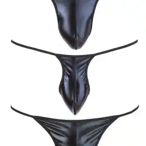 Svenjoyment Mix String Set - Elastischer Wetlook S-L Svenjoyment Mix String Set - Elastischer Wetlook S-L – Bild 4