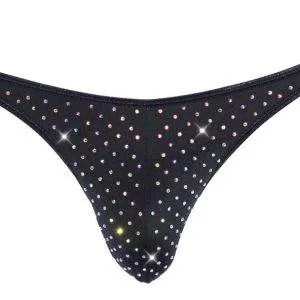 Svenjoyment String mit Glitzer-Steinen | Exklusives Design | Hoher Tragekomfort L Svenjoyment String mit Glitzer-Steinen | Exklusives Design | Hoher Tragekomfort L – Bild 5